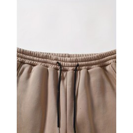 New York Print, Men's 2Pcs Outfits, Casual Hoodies Long Sleevecrew Neck Sweatshirt And Drawstring Pants Set For Spring Fall, Men's Clothing